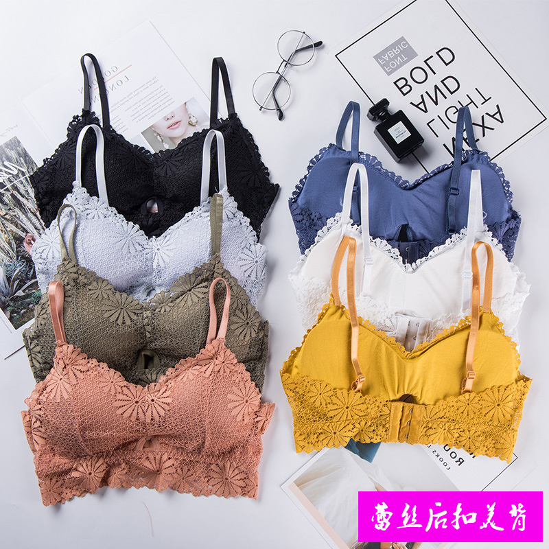 Bralette Triangle Set - 3d Sexy Meisje Kant Lingerie Naadloze